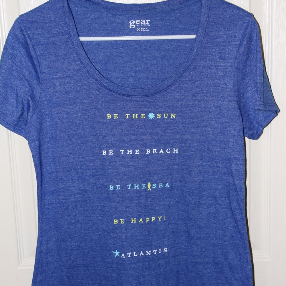 Blue tee